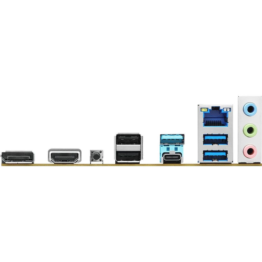 Panel połączeniowy z portami USB, HDMI, audio i sieciowymi.