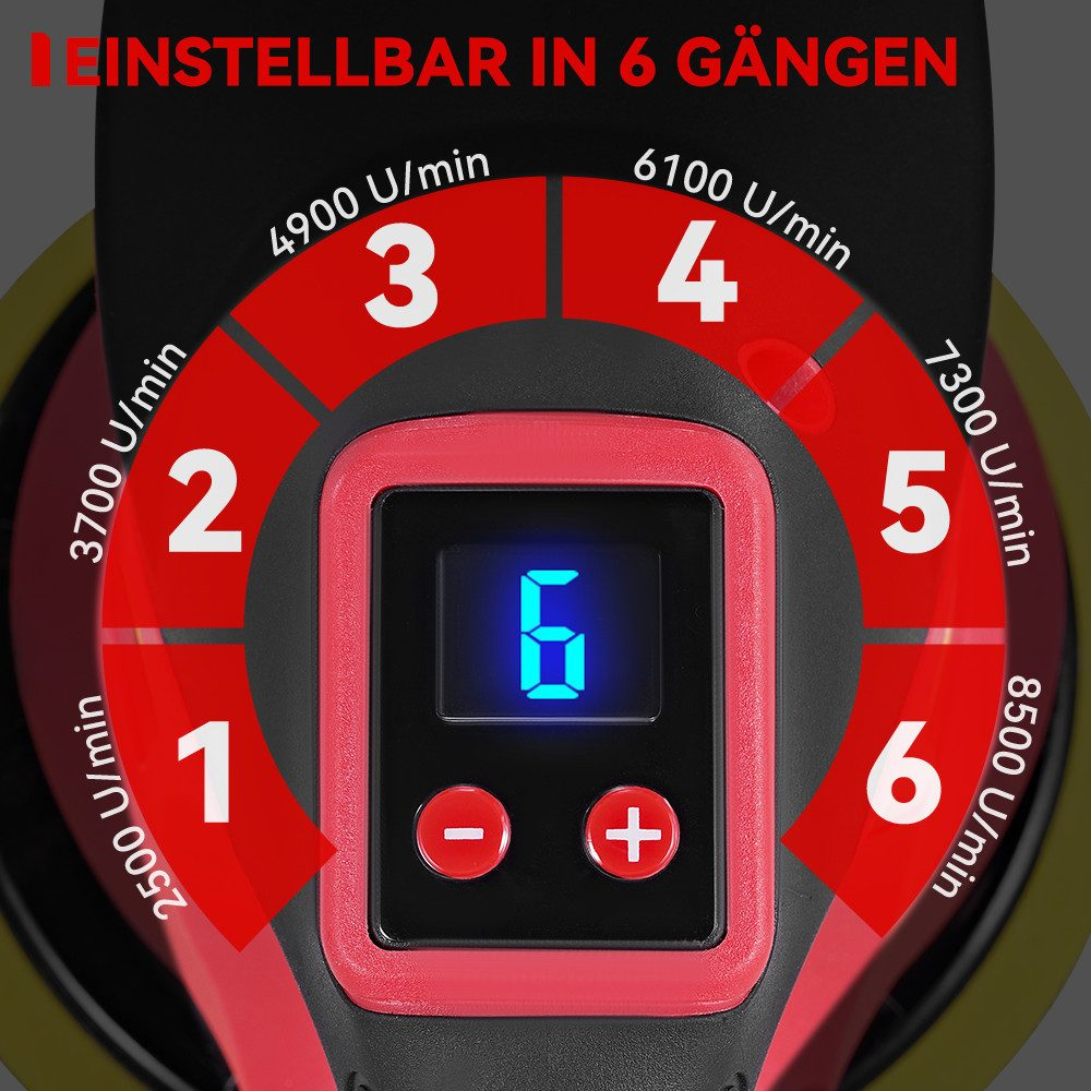 Regler mit 6 Gängen und digitaler Anzeige von 6.