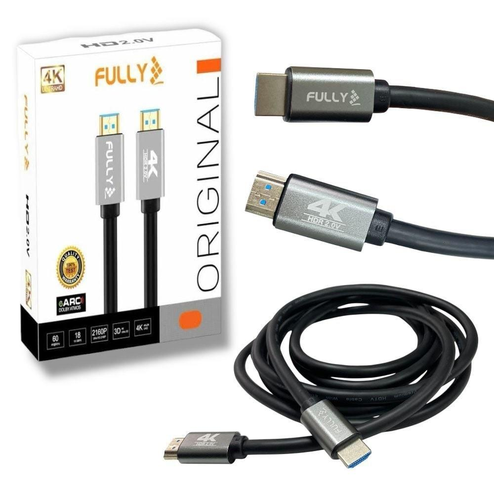 FULLY 4Kx2K 60HZ UHD 2.0V 7 Metre HDMI Kablo Siyah