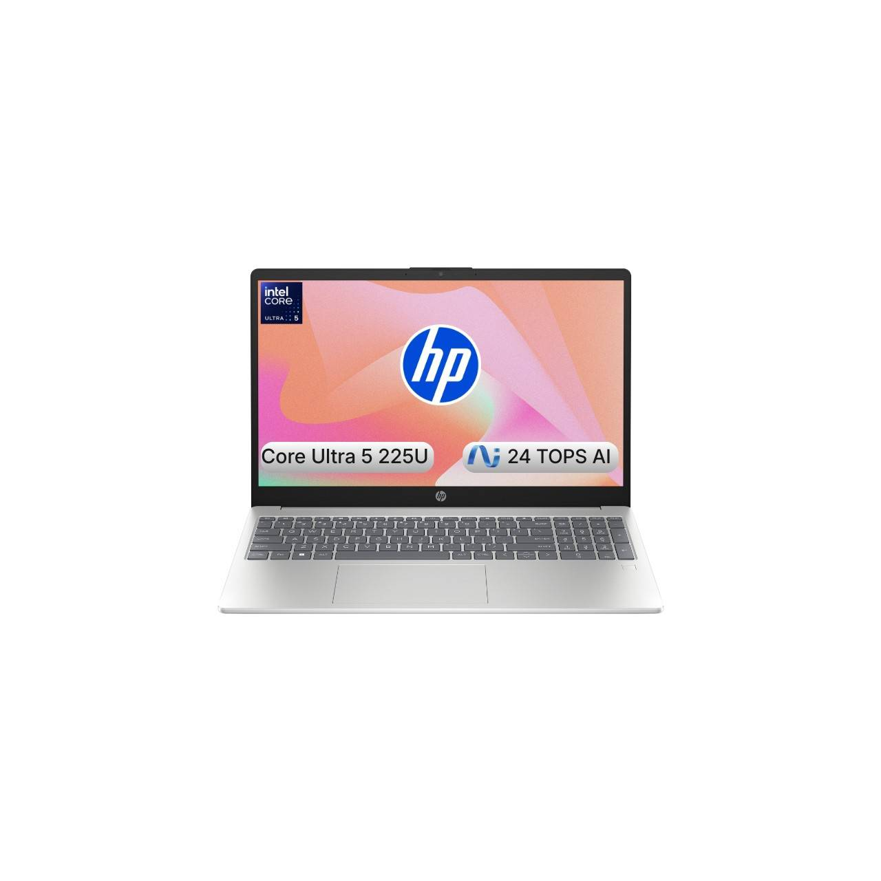 HP AI 15 D51E0EA Intel Core Ultra 5-225U 16 GB RAM 512 GB SSD 15,6 inç FreeDOS Laptop Gri