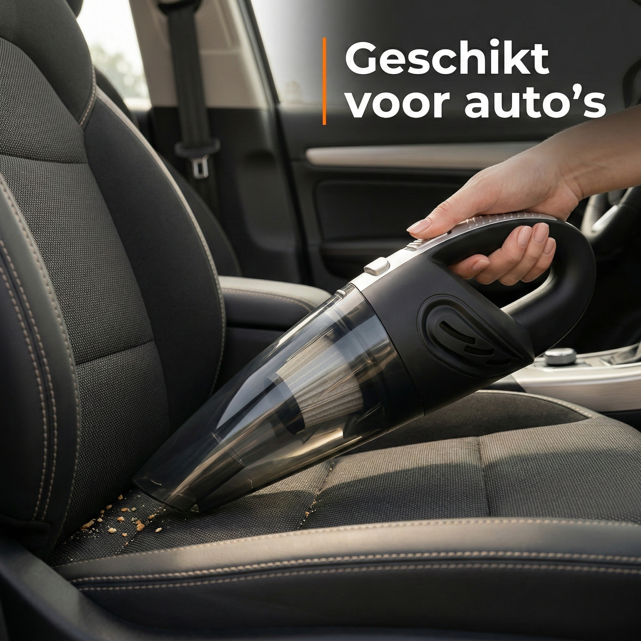 Zedar S300 Kruimelzuiger Snoerloos Zwart met HEPA Filters