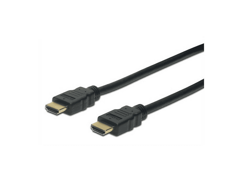 ASSMANN 10m Yüksek Hızlı Hdmi With Ethernet Bağlantı Kablosu Gri / Siyah