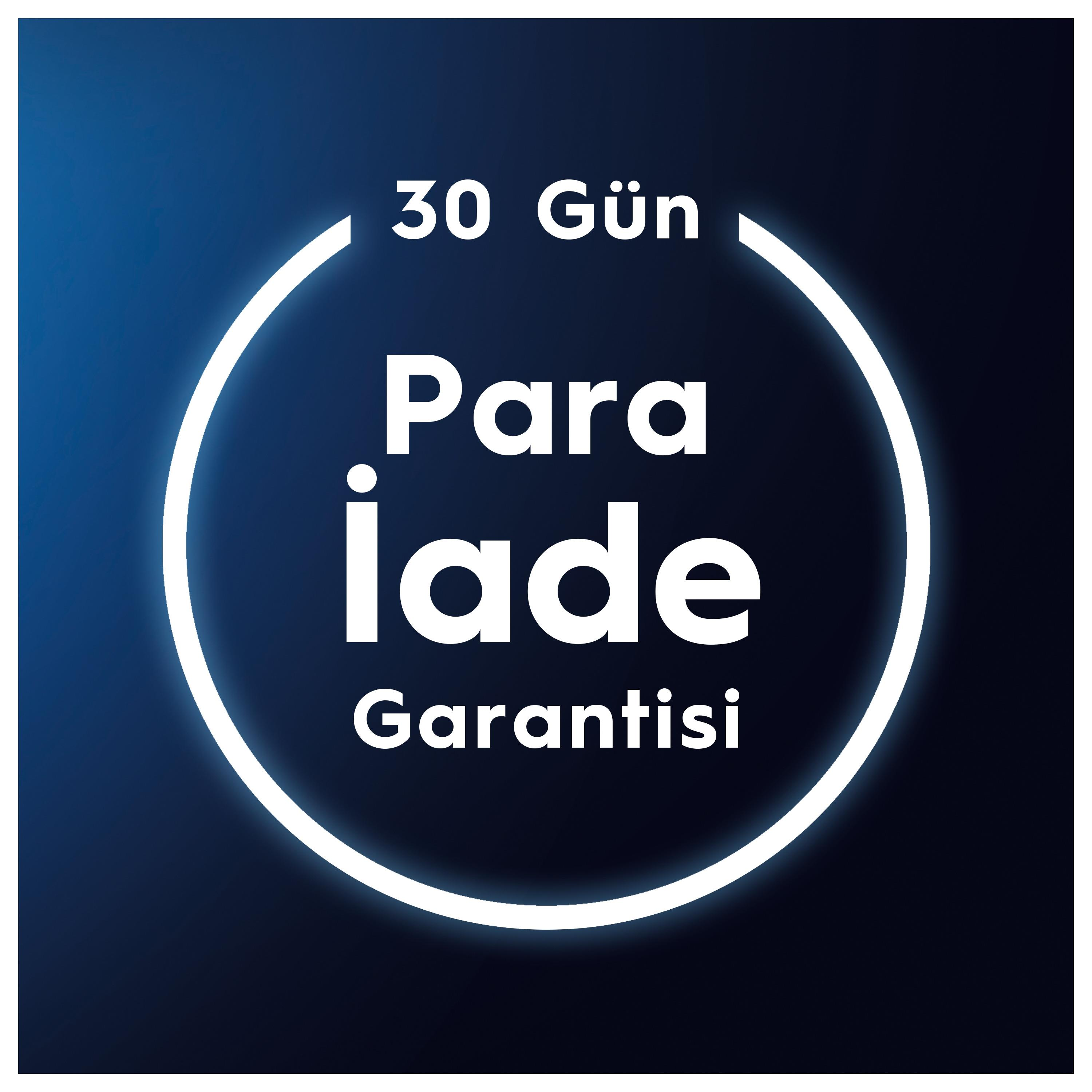 30 gün içinde para iade garantisi.