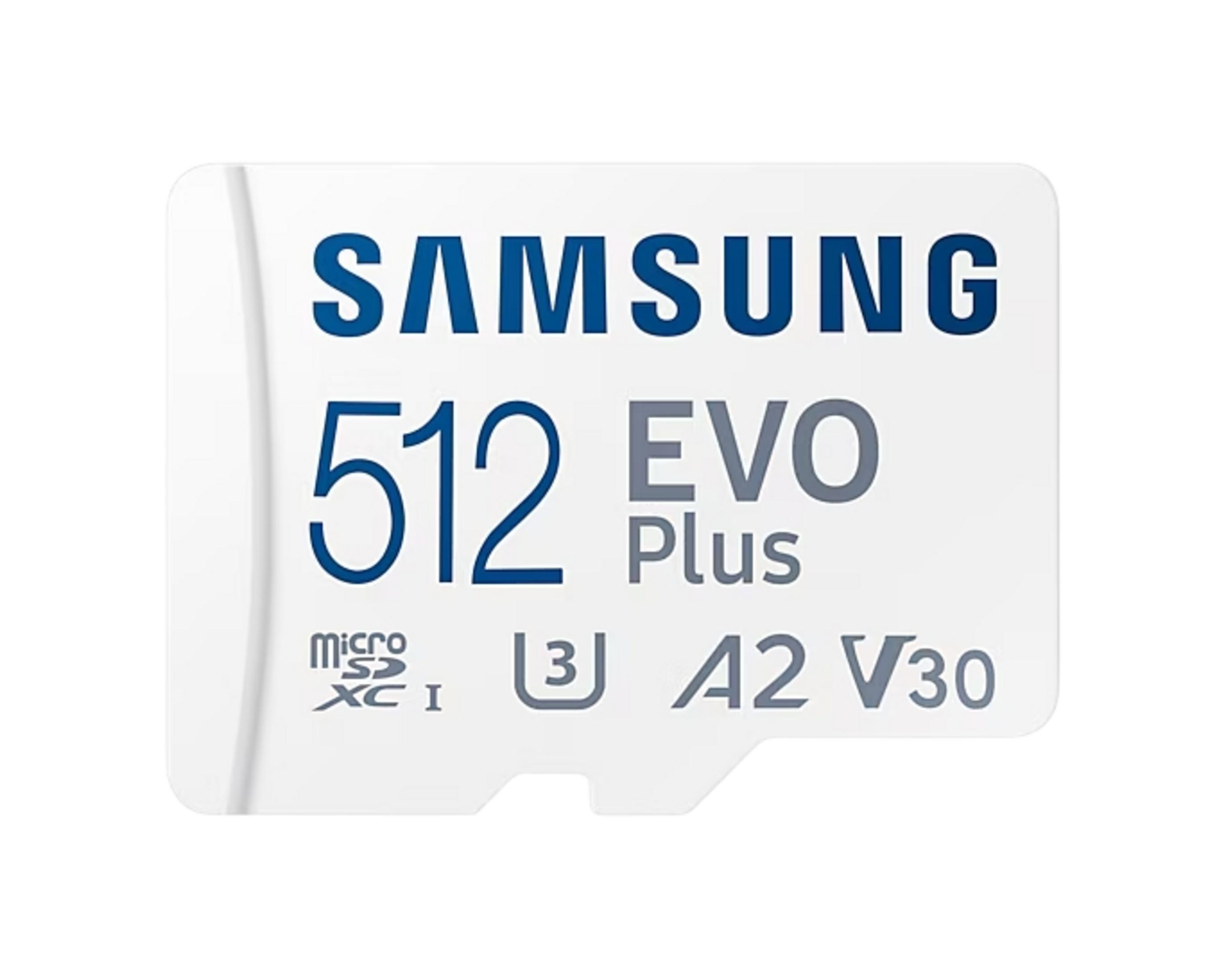 SAMSUNG Evo Plus UHS-I U3 V30 A2 160 MB/S MB-MC512SA/TR microSDXC 512 GB Hafıza Kartı