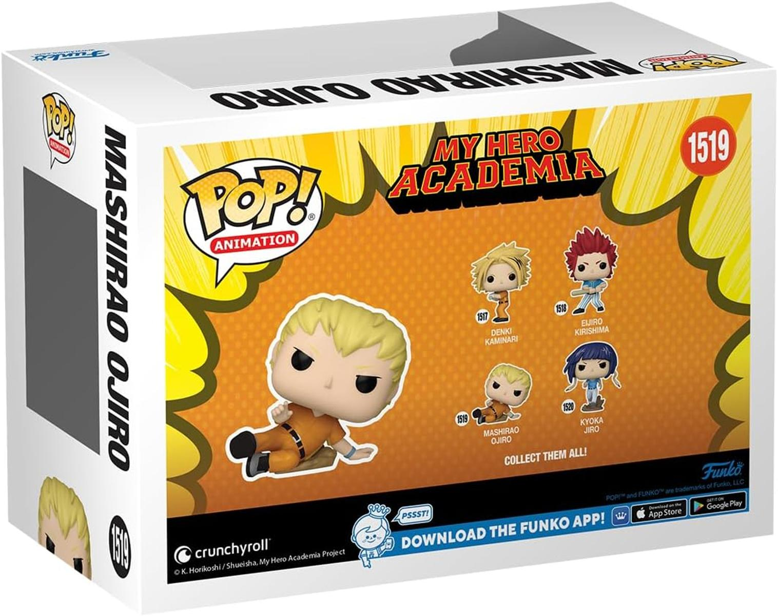 Caja Funko Pop! de My Hero Academia, figura 1519 Mashirao Ojiro.