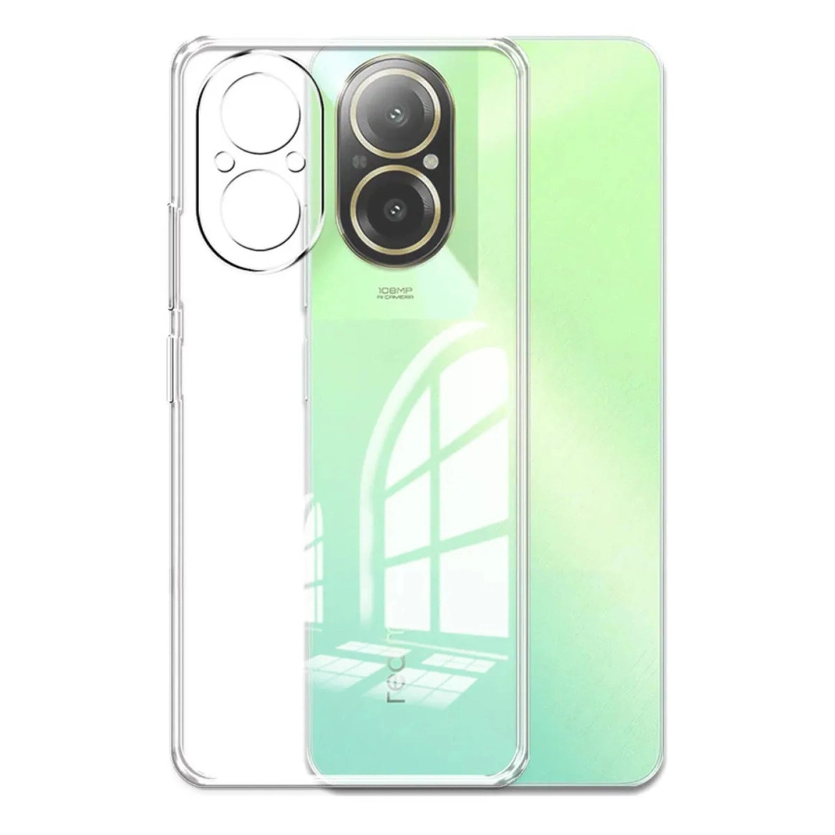 NEWFACE Realme 12 Lite Uyumlu  Lüx Şeffaf Silikon Telefon Kılıfı Şeffaf