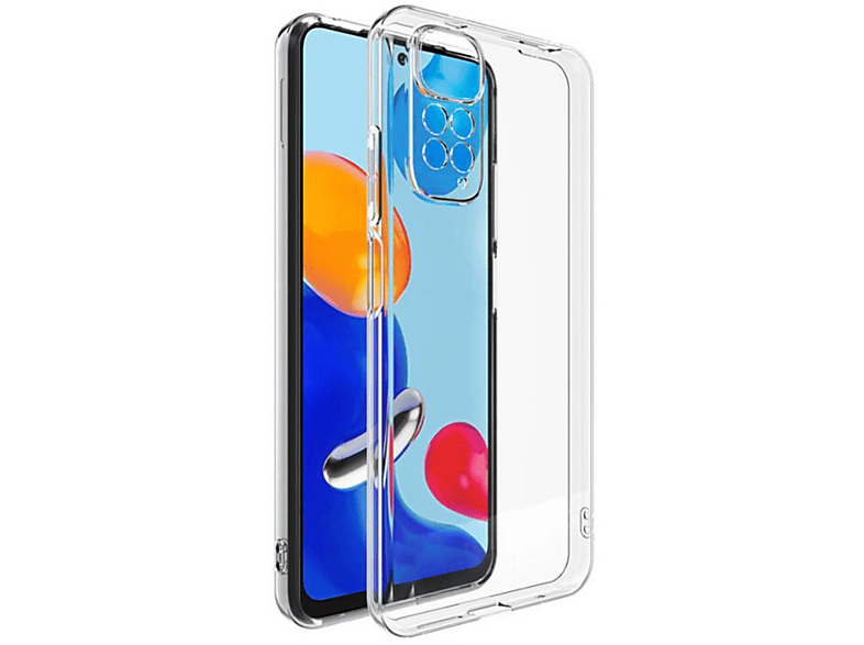 NEWFACE Xiaomi Redmi Note 11S Uyumlu  Lüx Şeffaf Silikon Telefon Kılıfı Şeffaf