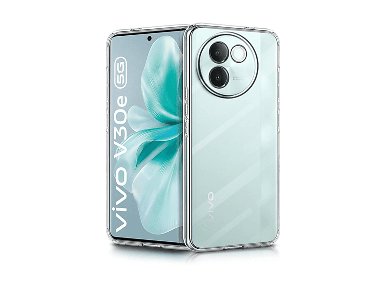 NEWFACE Vivo V30E Uyumlu  Lüx Şeffaf Silikon Telefon Kılıfı Şeffaf