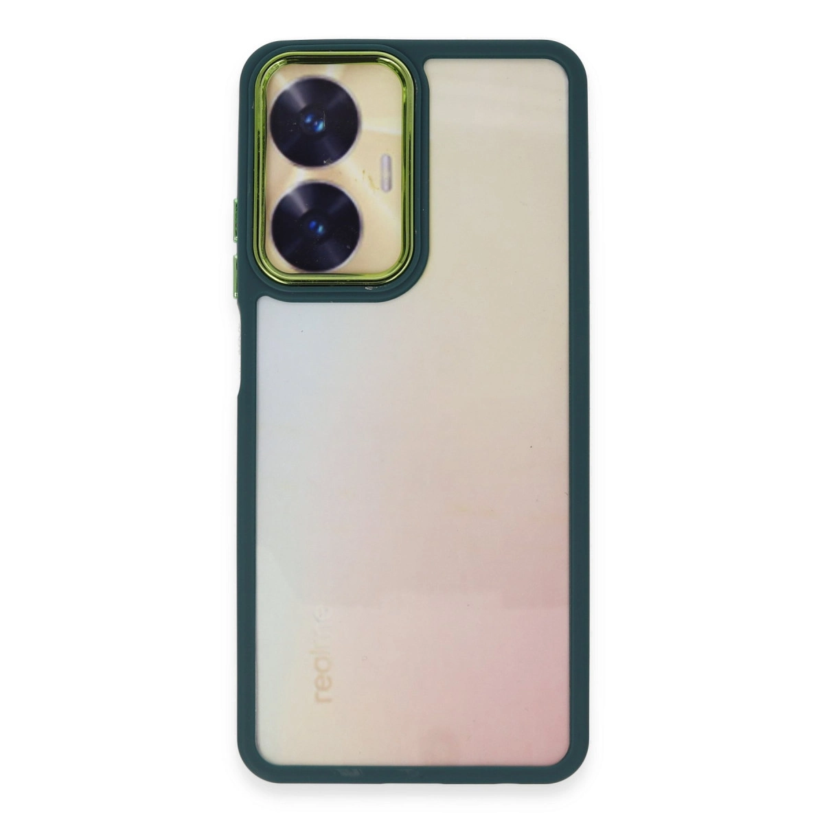 NEWFACE Realme C55 Dora Kapak Telefon Kılıfı Haki Yeşil