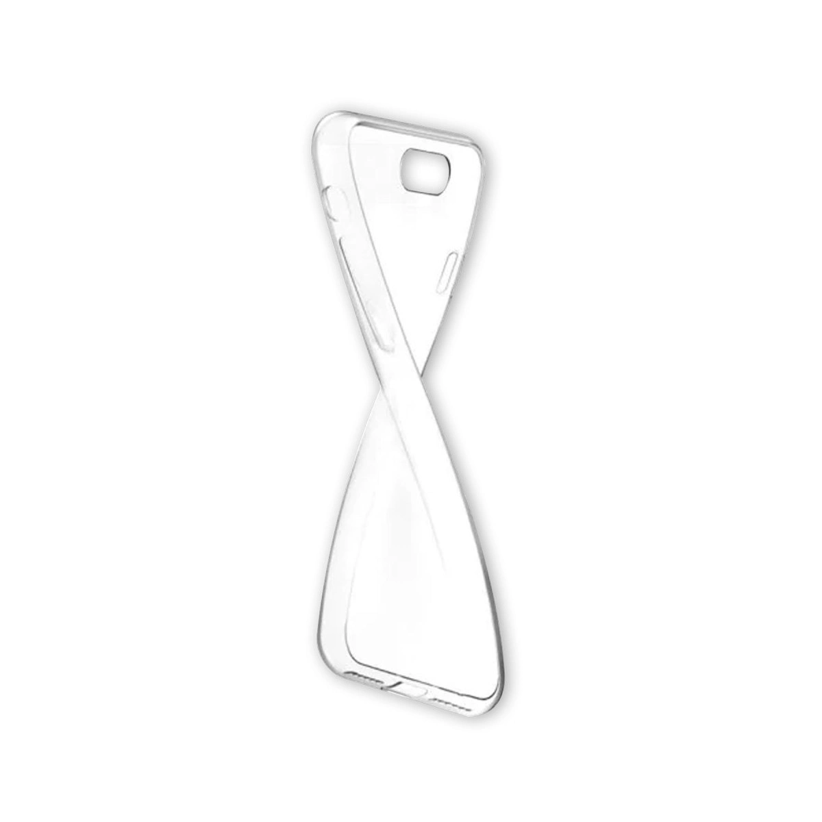 Bükülmüş şeffaf telefon kılıfı.