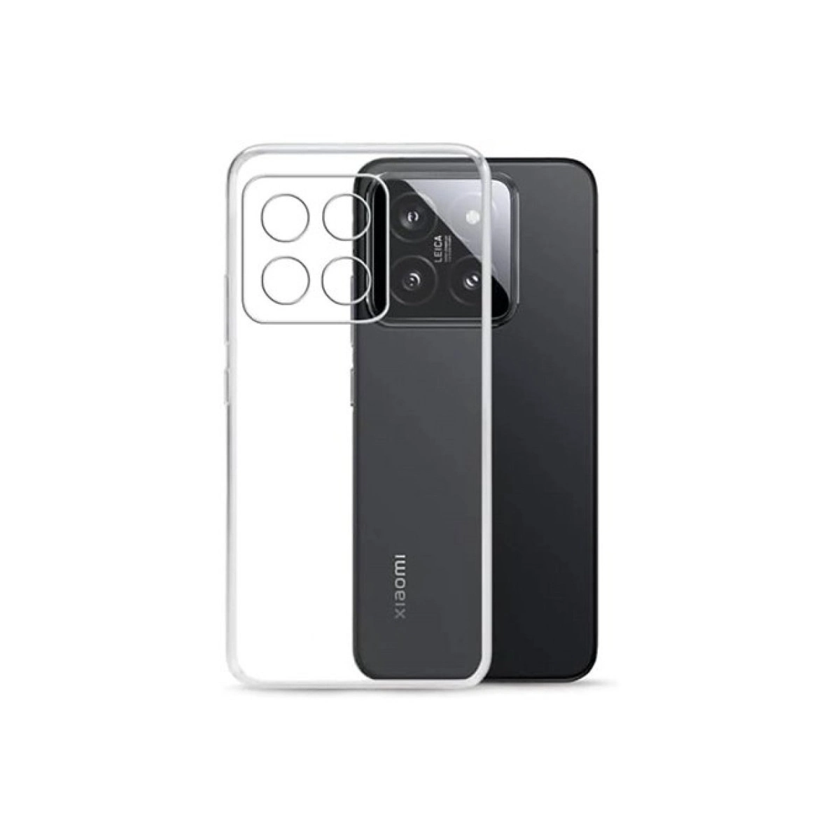 NEWFACE Xiaomi Mi 14T Pro Uyumlu  Lüx Şeffaf Silikon Telefon Kılıfı Şeffaf