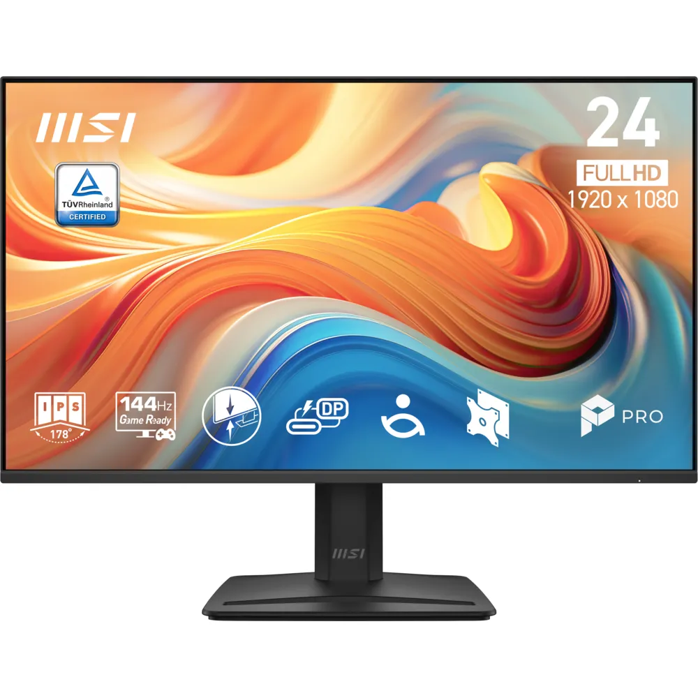 24 inç MSI oyuncu monitörü, Full HD, 144Hz ve IPS panel.