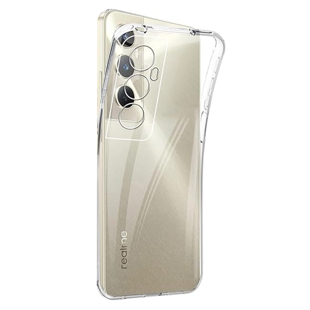 NEWFACE Realme C65 Uyumlu  Lüx Şeffaf Silikon Telefon Kılıfı Şeffaf