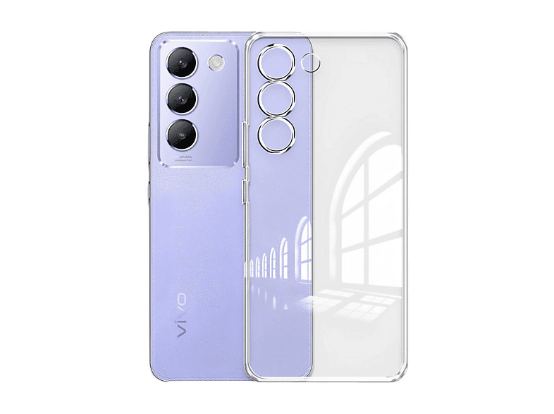 NEWFACE Vivo V30 Lite 4G Uyumlu Lüx Şeffaf Silikon Telefon Kılıfı Şeffaf