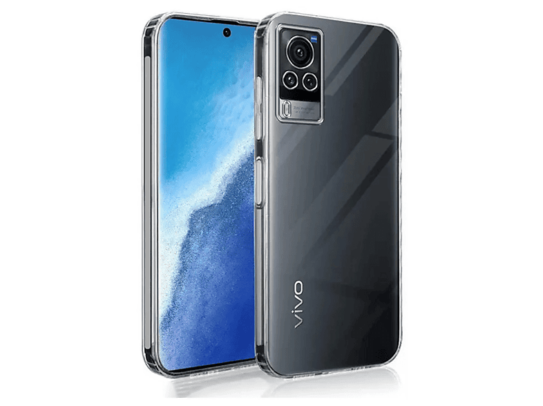 NEWFACE Vivo V30 5G Uyumlu Lüx Şeffaf Silikon Telefon Kılıfı Şeffaf