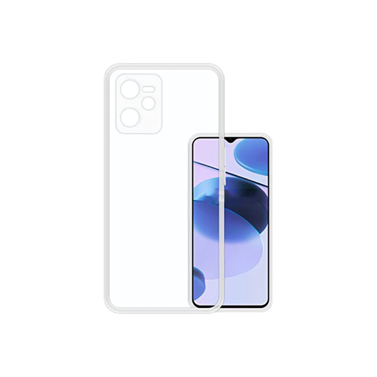 NEWFACE Realme C35 Uyumlu  Lüx Şeffaf Silikon Telefon Kılıfı Şeffaf