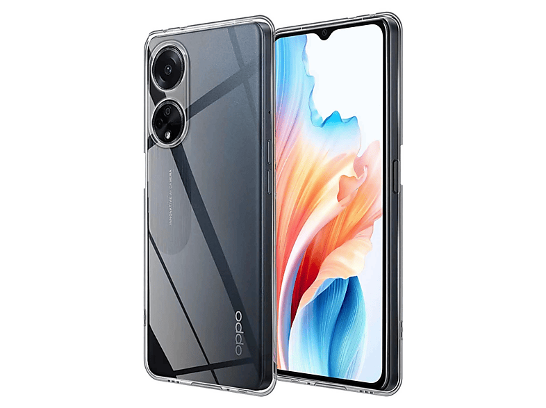 NEWFACE Oppo A38 Uyumlu  Lüx Şeffaf Silikon Telefon Kılıfı Şeffaf