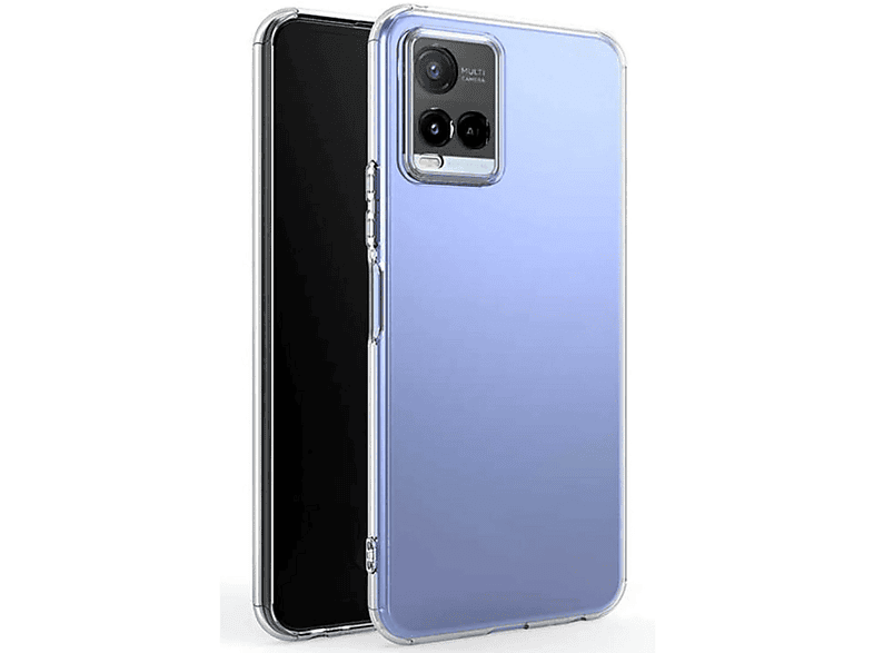 NEWFACE Vivo Y21s Uyumlu  Lüx Şeffaf Silikon Telefon Kılıfı Şeffaf