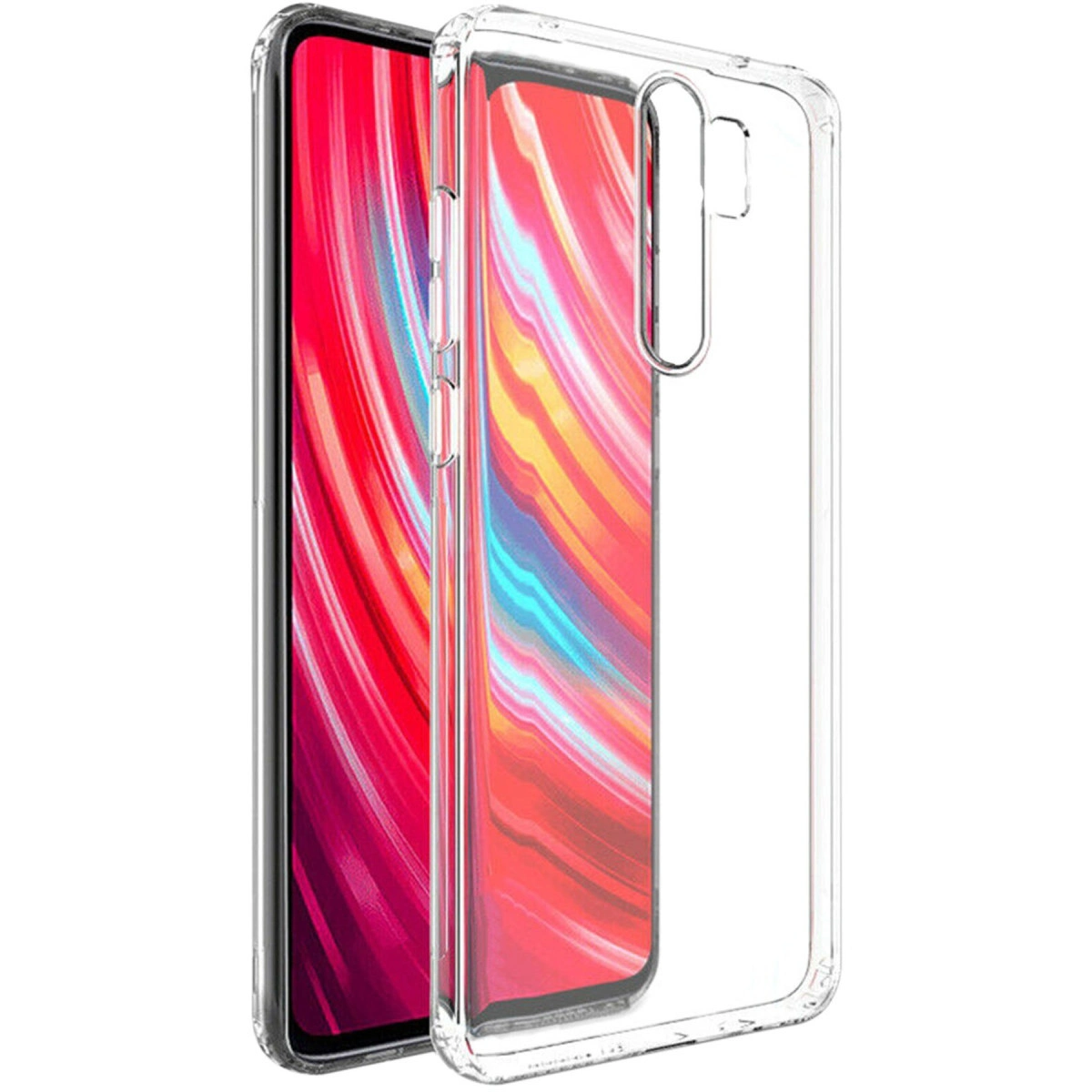 NEWFACE Xiaomi Redmi Note 8 Pro Uyumlu  Lüx Şeffaf Silikon Telefon Kılıfı Şeffaf