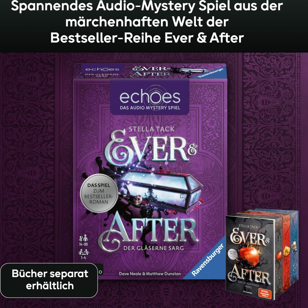 Copertina del gioco mistery audio 'Ever & After', gioco 'La bara di vetro'.