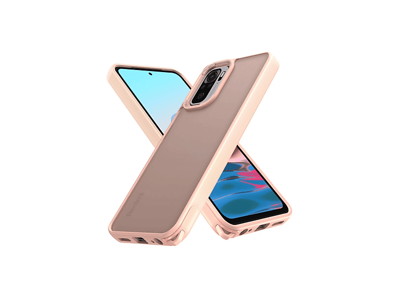 NEWFACE Xiaomi Redmi Note 10 Pro Uyumlu Elegant Kapak Telefon Kılıfı Pudra