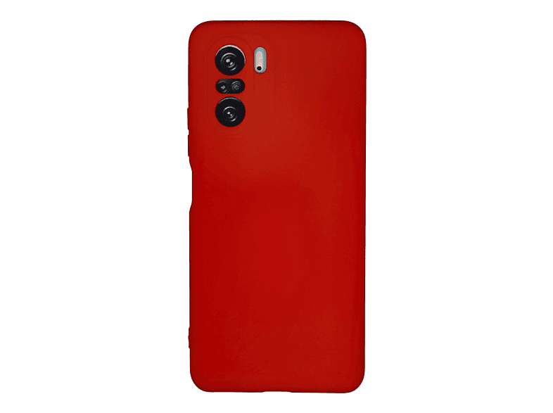 NEWFACE Xiaomi Poco F3 Uyumlu Nano İçi Kadife Silikon Telefon Kılıfı Kırmızı