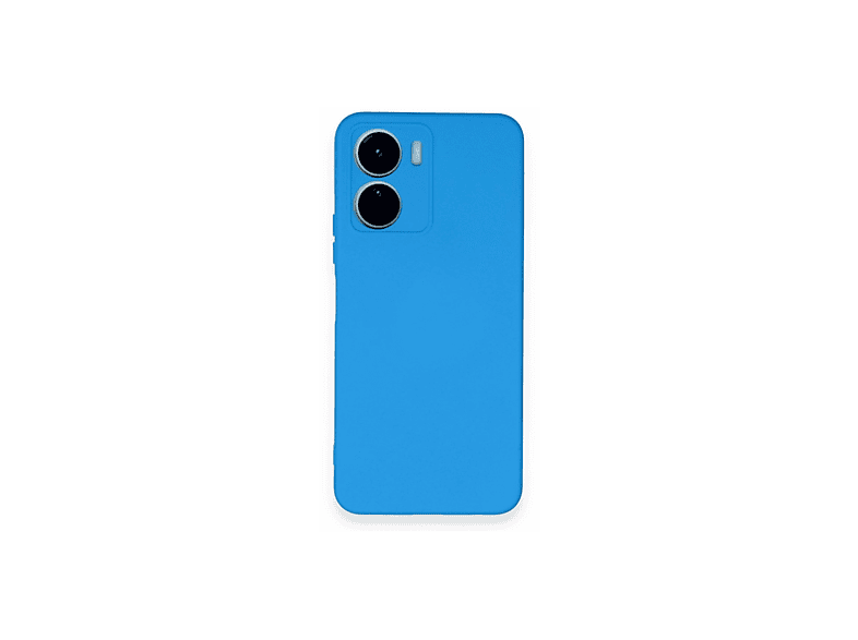 NEWFACE Vivo Y16 Uyumlu Nano İçi Kadife Silikon Telefon Kılıfı Mavi