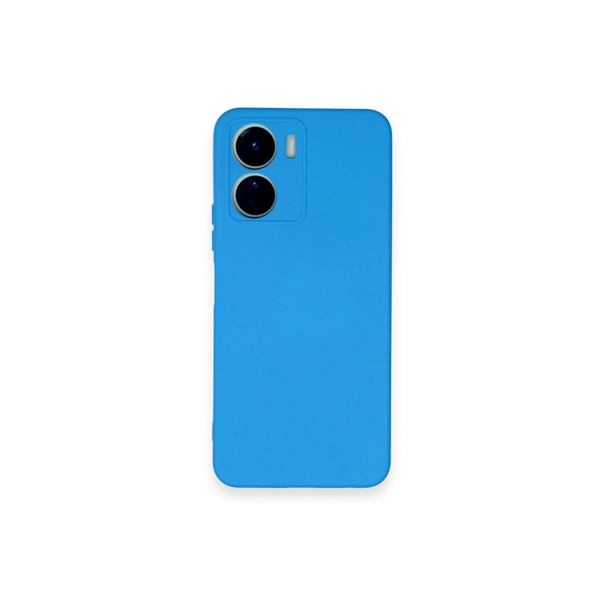 NEWFACE Vivo Y16 Uyumlu Nano İçi Kadife Silikon Telefon Kılıfı Mavi