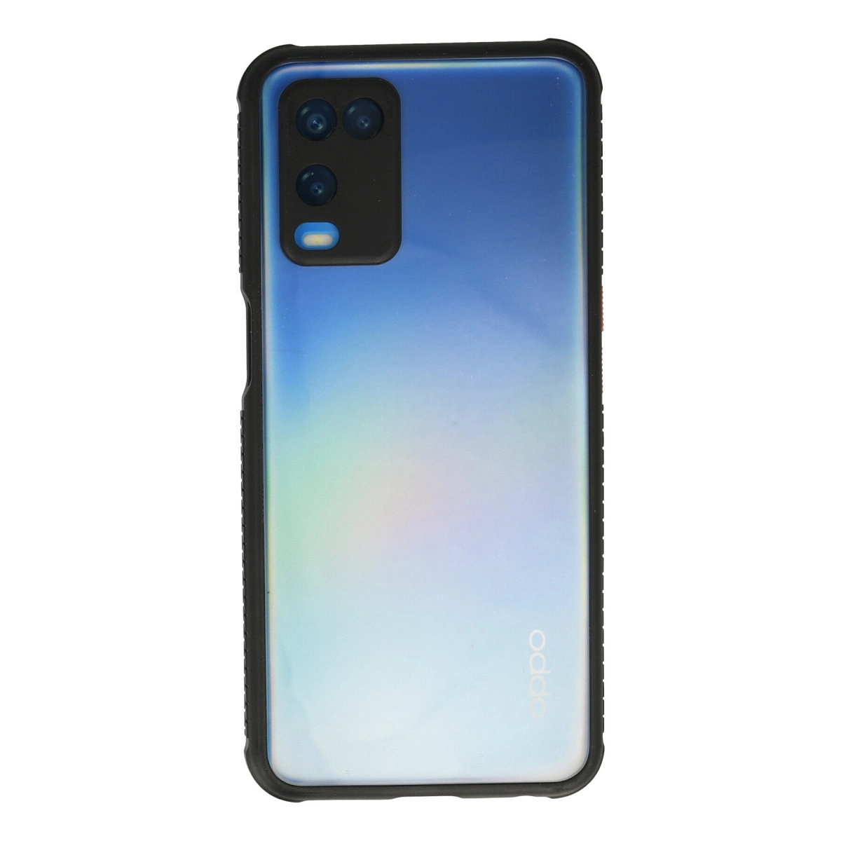 NEWFACE Oppo A54 4G Uyumlu Miami Şeffaf Silikon Telefon Kılıfı Siyah