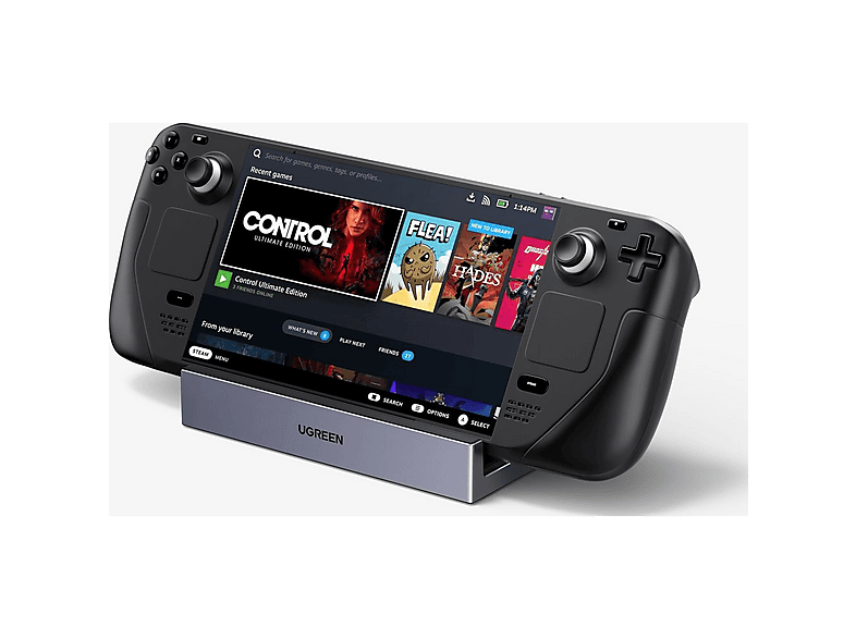 UGREEN 6'sı 1 Arada Steam Deck Dock, 4K 120Hz HDMI 2.1, 100W PD