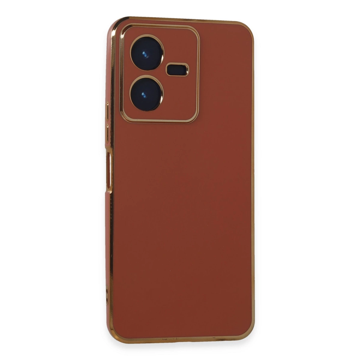 NEWFACE Vivo Y22 2022 Uyumlu Volet Silikon Telefon Kılıfı Kırmızı