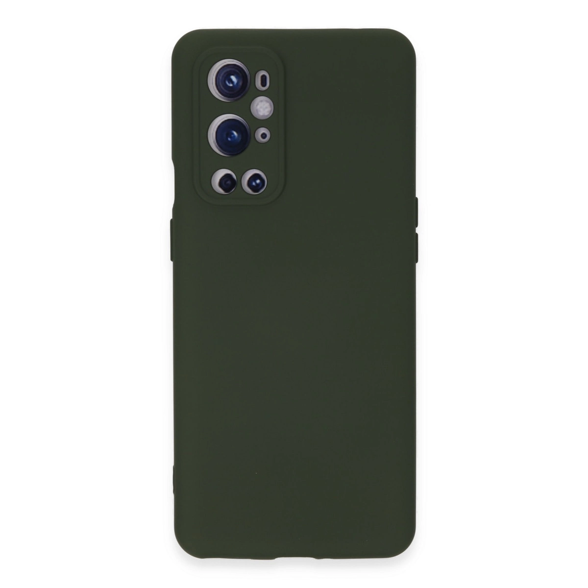 NEWFACE One Plus 9 Pro Uyumlu Nano İçi Kadife Silikon Telefon Kılıfı Koyu Yeşil