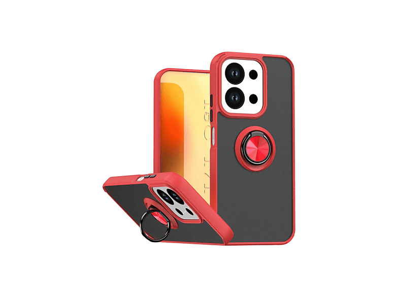 EVIMDEYOKYOK Xiaomi Redmi 15C 4G Uyumlu Montreal Yüzüklü Silikon Kapak Telefon Kılıfı Kırmızı