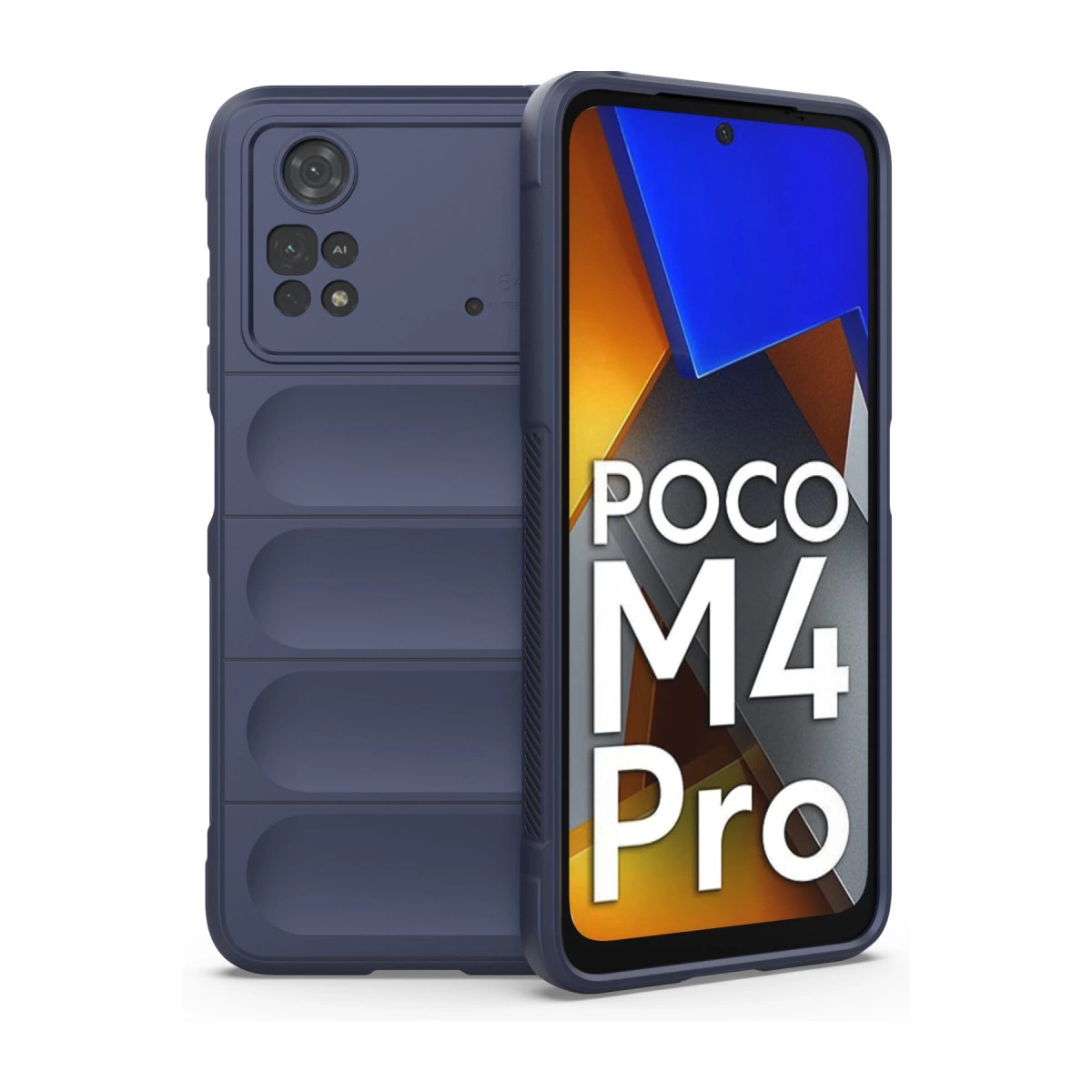 NEWFACE Xiaomi Poco M4 Pro 4G Uyumlu Optimum Silikon Telefon Kılıfı Lacivert