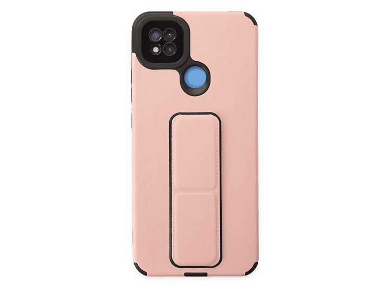 NEWFACE Xiaomi Redmi 9c Uyumlu Mega Standlı Silikon Telefon Kılıfı Pudra