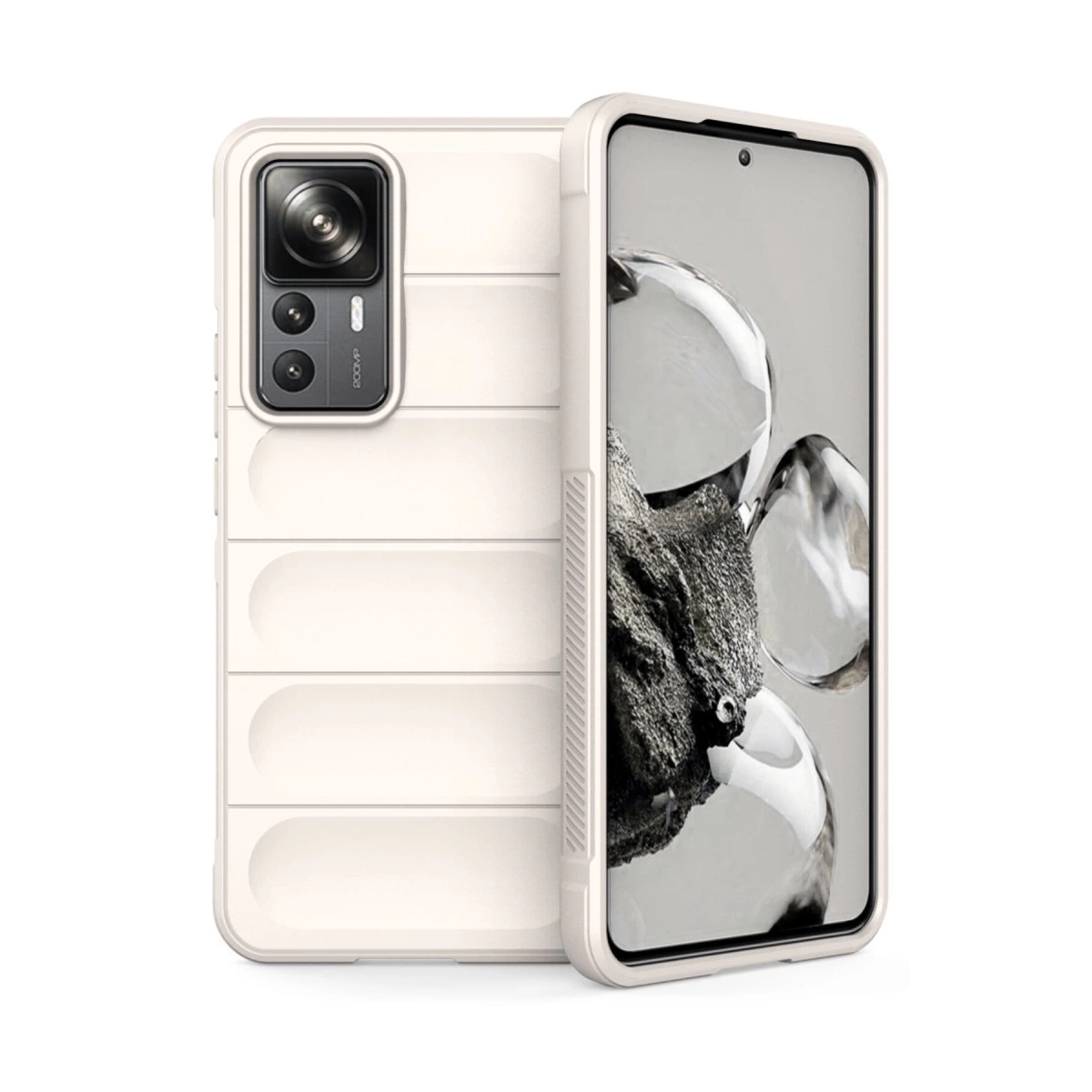 NEWFACE Xiaomi Mi 12t Pro Uyumlu Optimum Silikon Telefon Kılıfı Krem