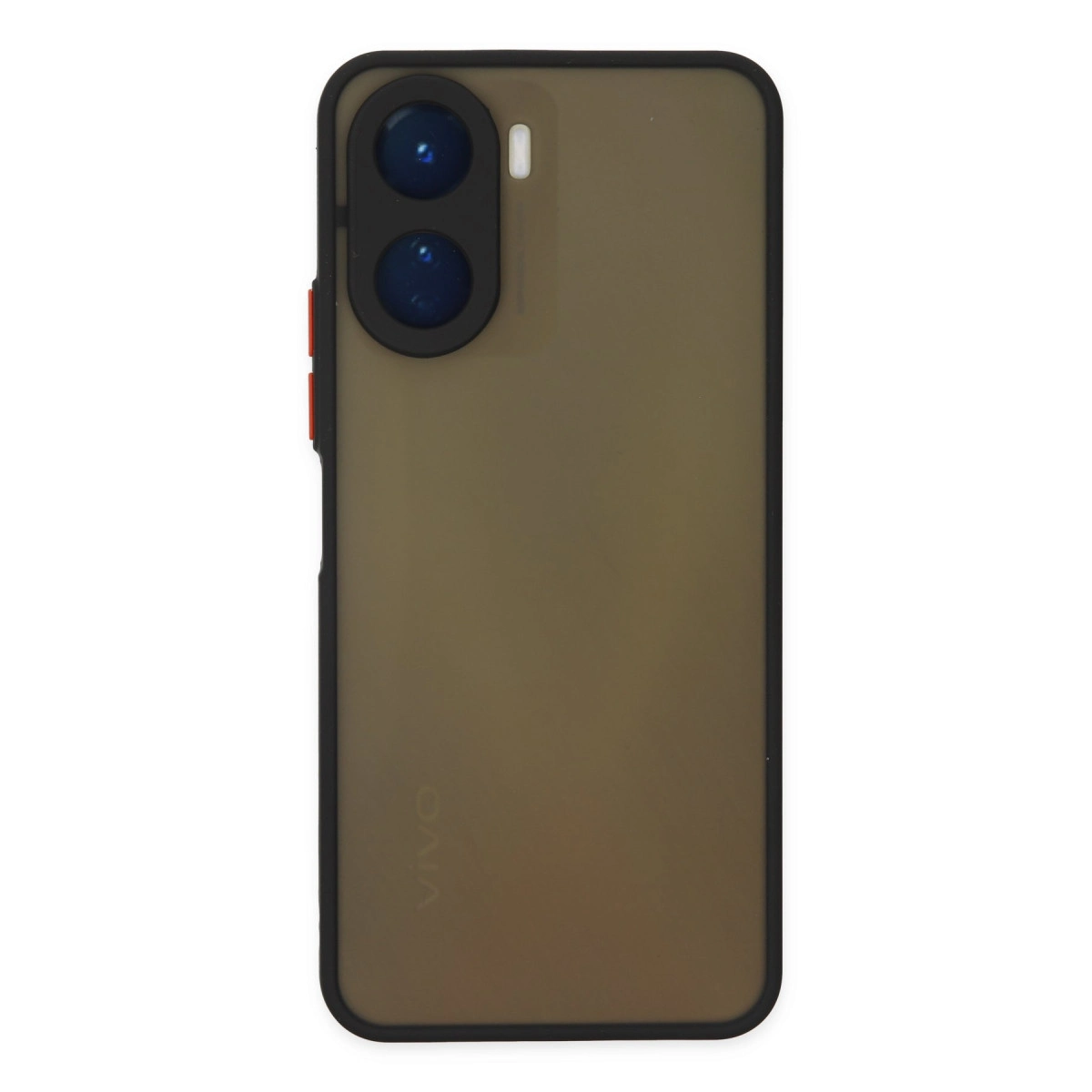 NEWFACE Vivo Y16 Uyumlu Montreal Silikon Kapak Telefon Kılıfı Siyah