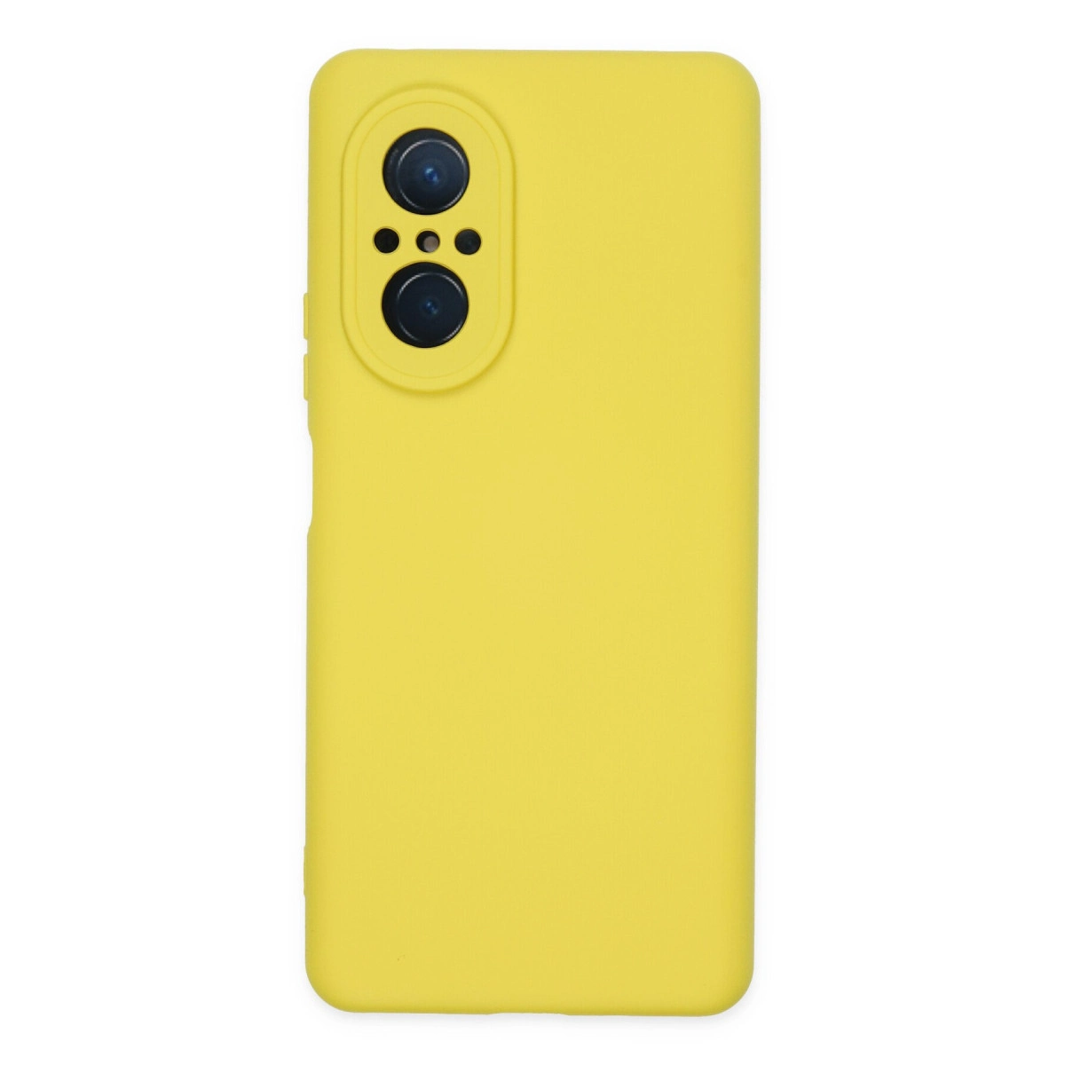 NEWFACE Huawei Nova 9 Se Uyumlu Nano İçi Kadife Silikon Telefon Kılıfı Sarı