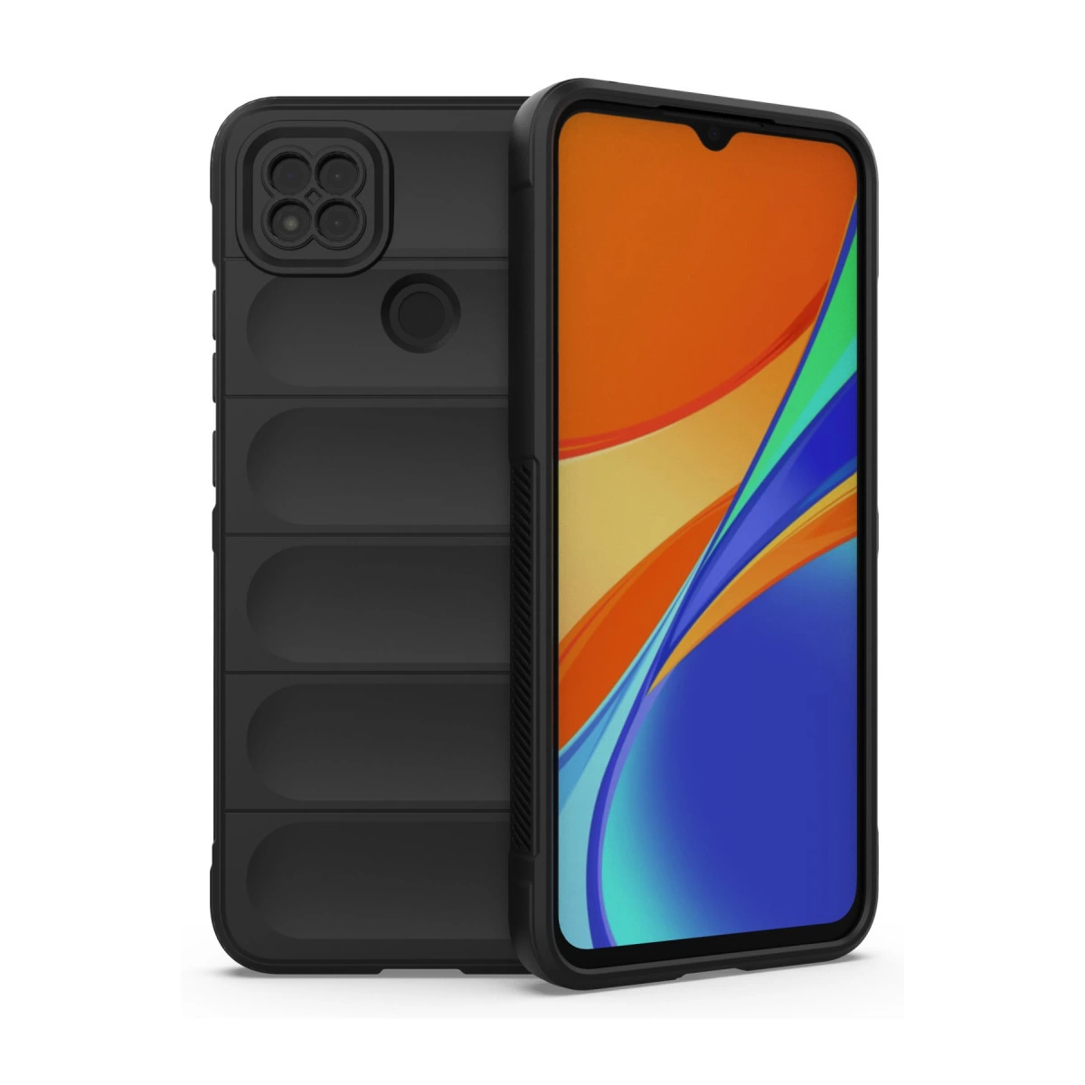 NEWFACE Xiaomi Redmi 9c Uyumlu Optimum Silikon Telefon Kılıfı Siyah