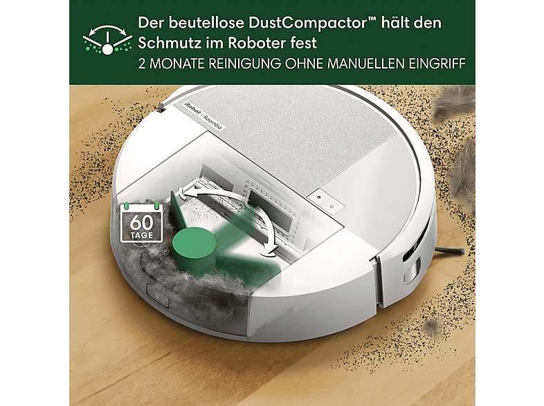 IROBOT Dweilrobot Roomba 205 DustCompactor Wit | MediaMarkt