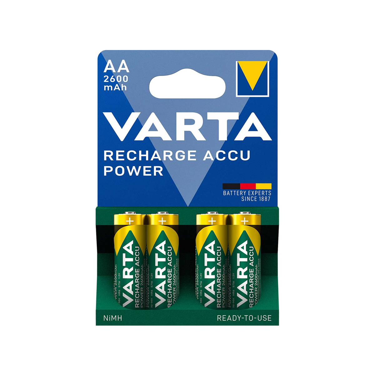 Baterie Varta AA, 2600mAh, opakowanie 4 szt., NiMH Ready-to-Use