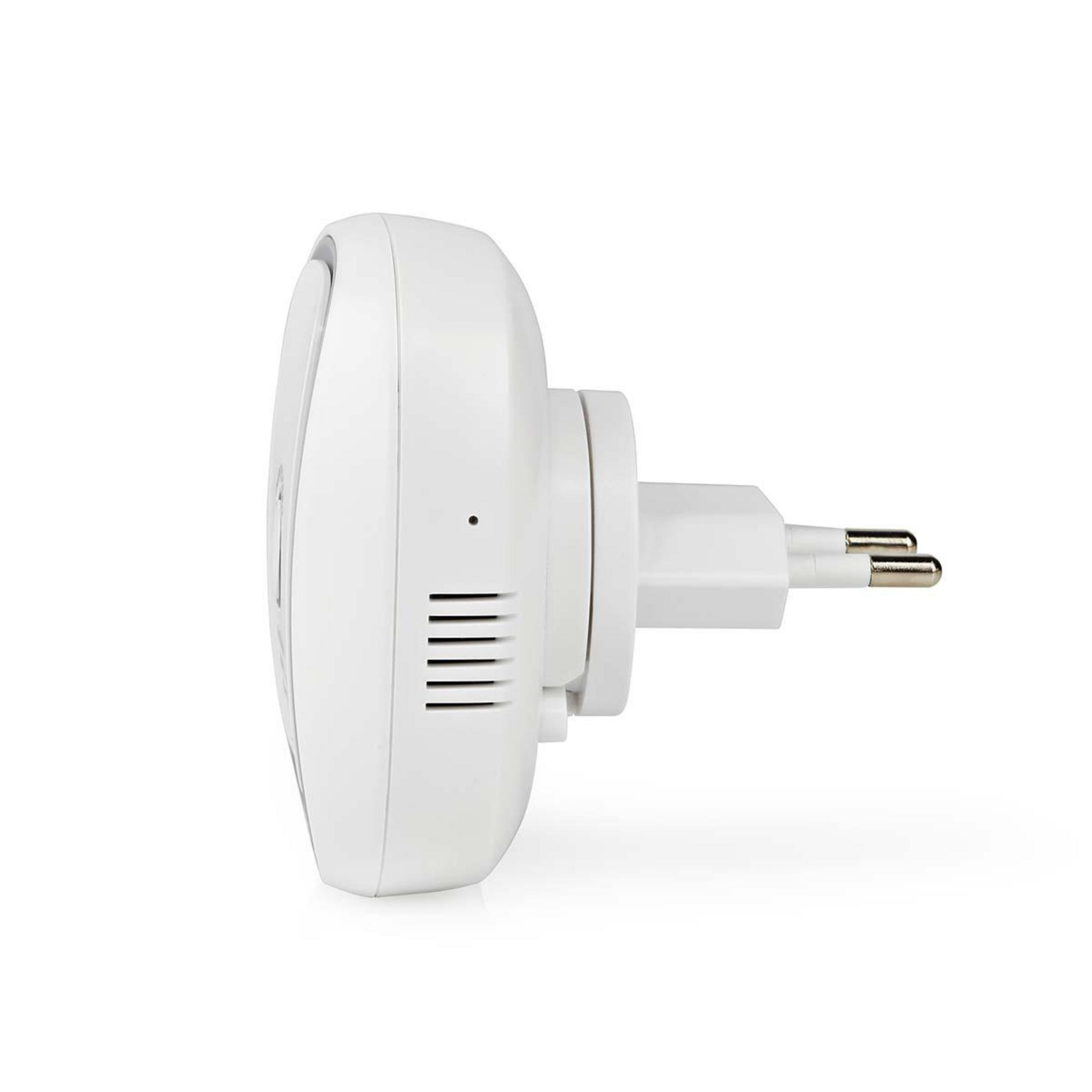 Białe urządzenie z wtyczką włożoną do gniazdka elektrycznego.