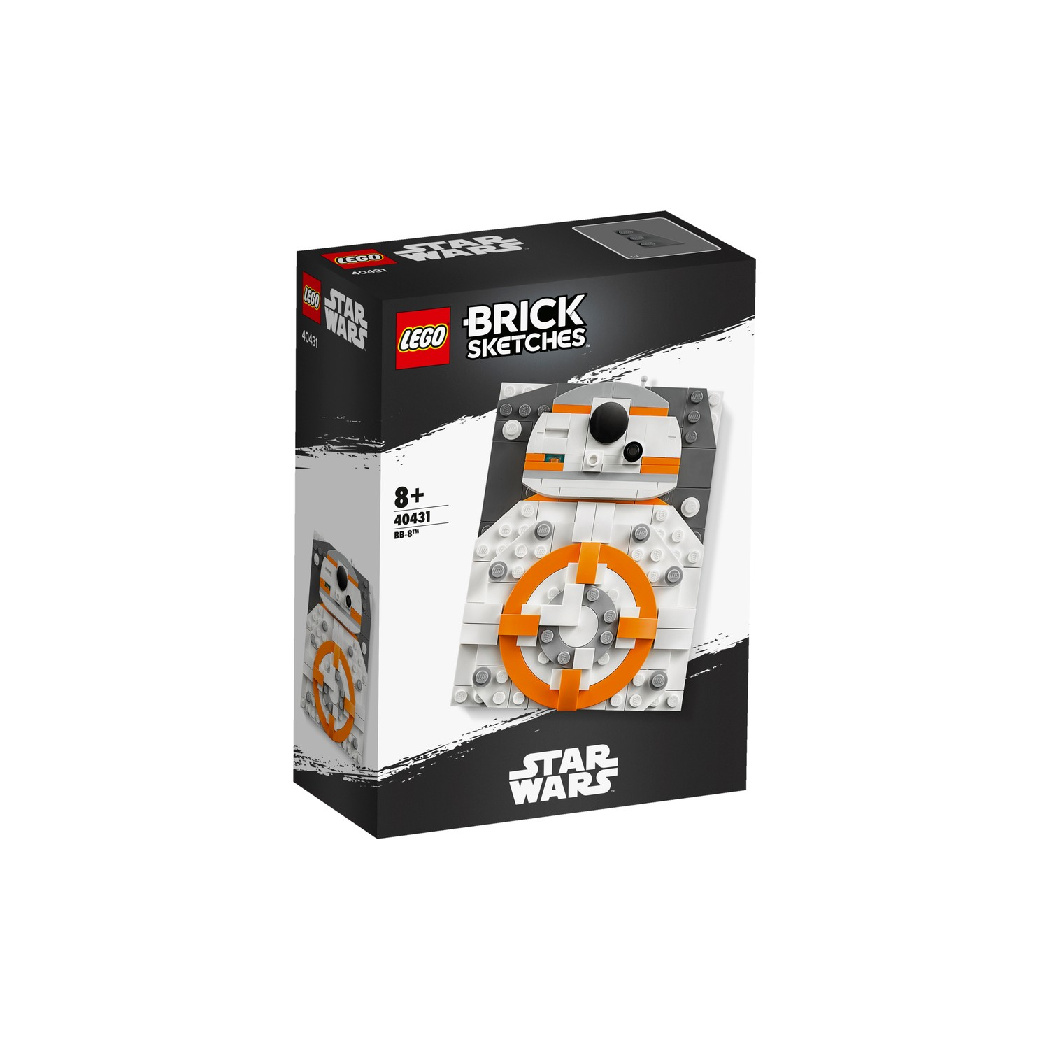 Set LEGO Star Wars BB-8 Brick Sketches con istruzioni e tutte le parti.