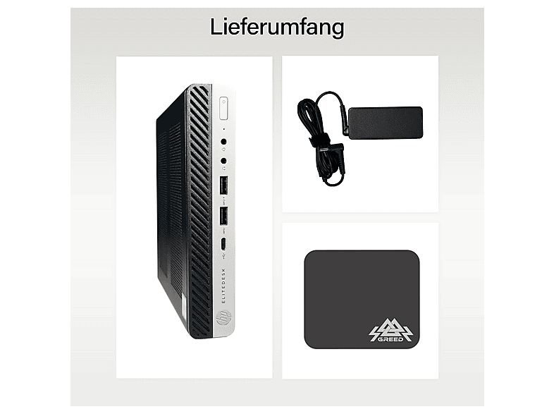 HP 800 G3, Mini PC Core™ i5, 16 GB RAM, 512 GB SSD, Intel® HD