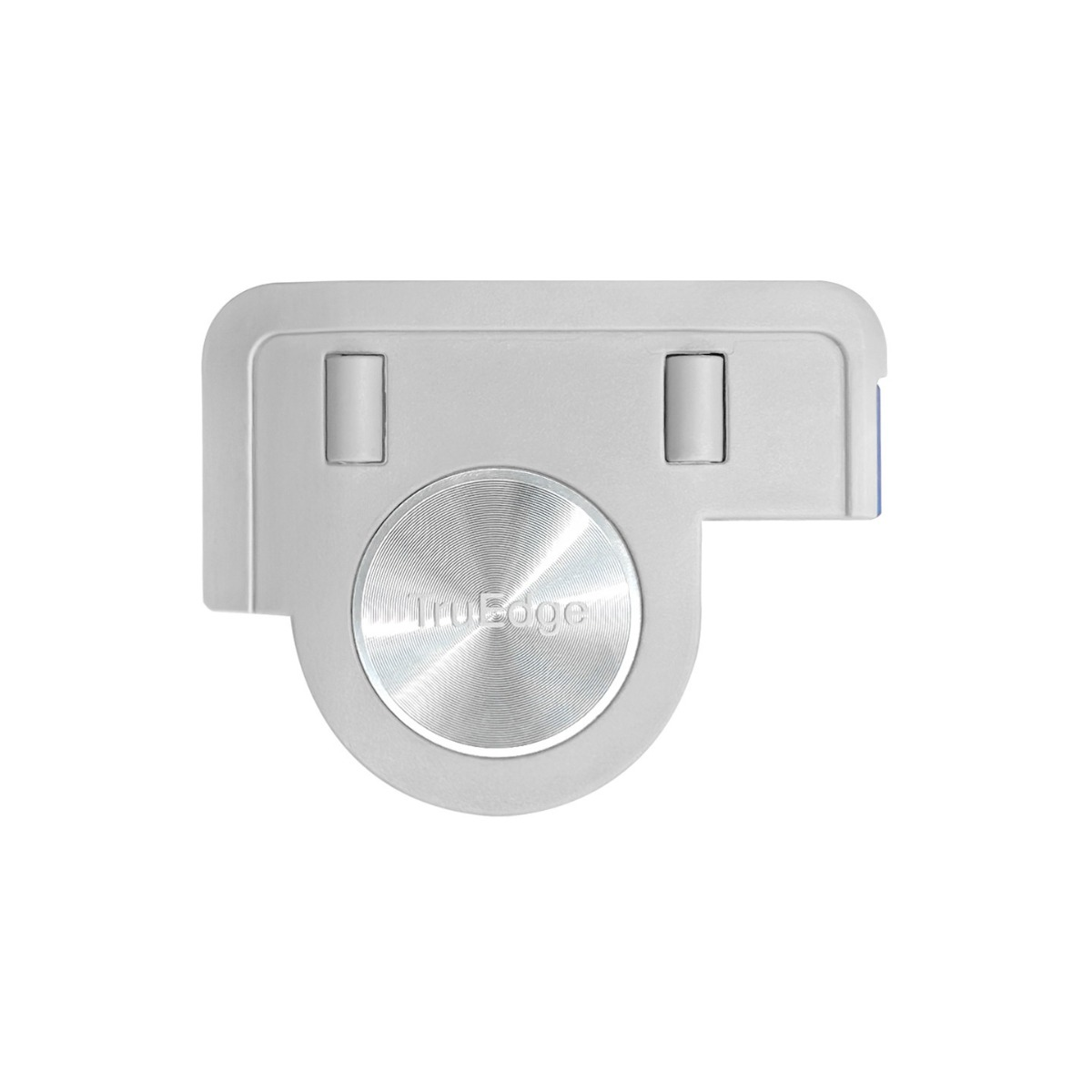 Support gris avec un bouton rotatif argenté "IruEdge".