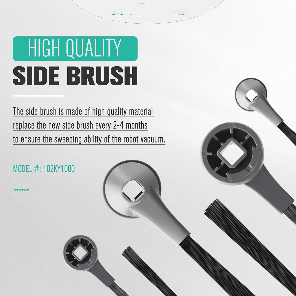 Brosse latérale de haute qualité pour aspirateur robot, modèle 102KY1000.