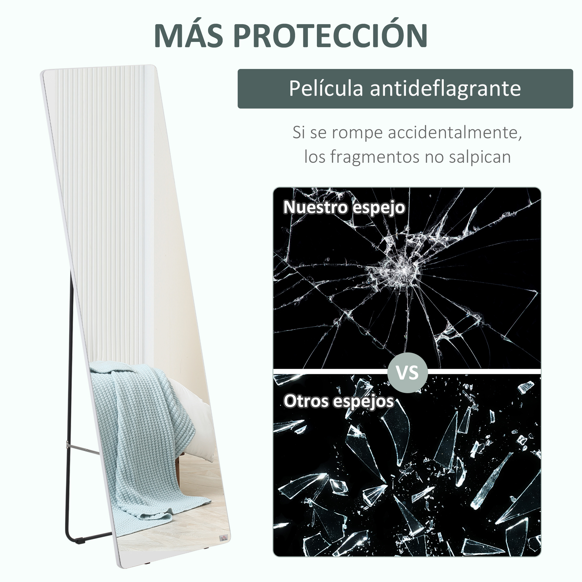 Un espejo con vidrio roto comparado con otros espejos rotos.