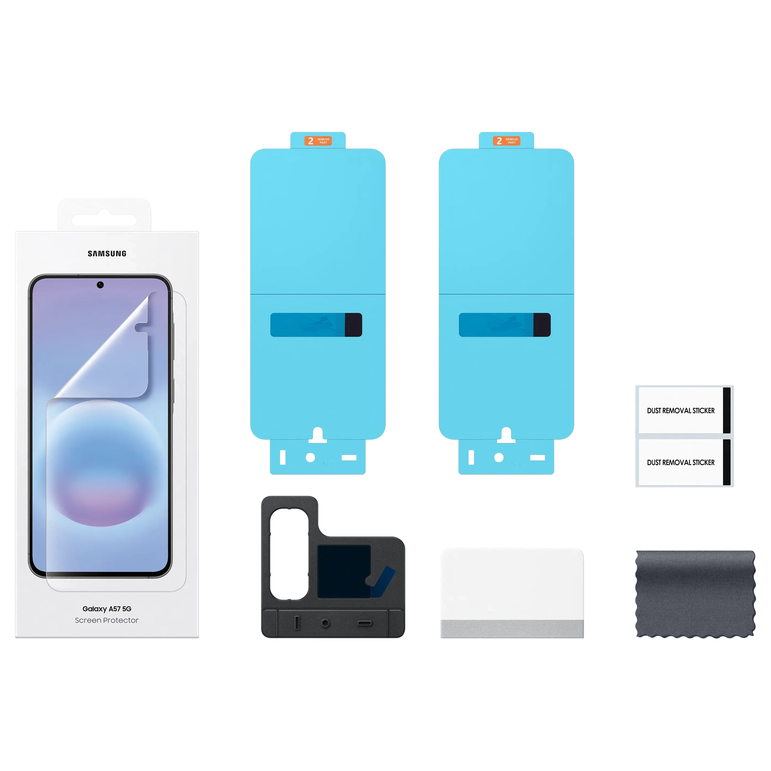 Kit de protection d'écran Samsung Galaxy A57 5G avec outils.