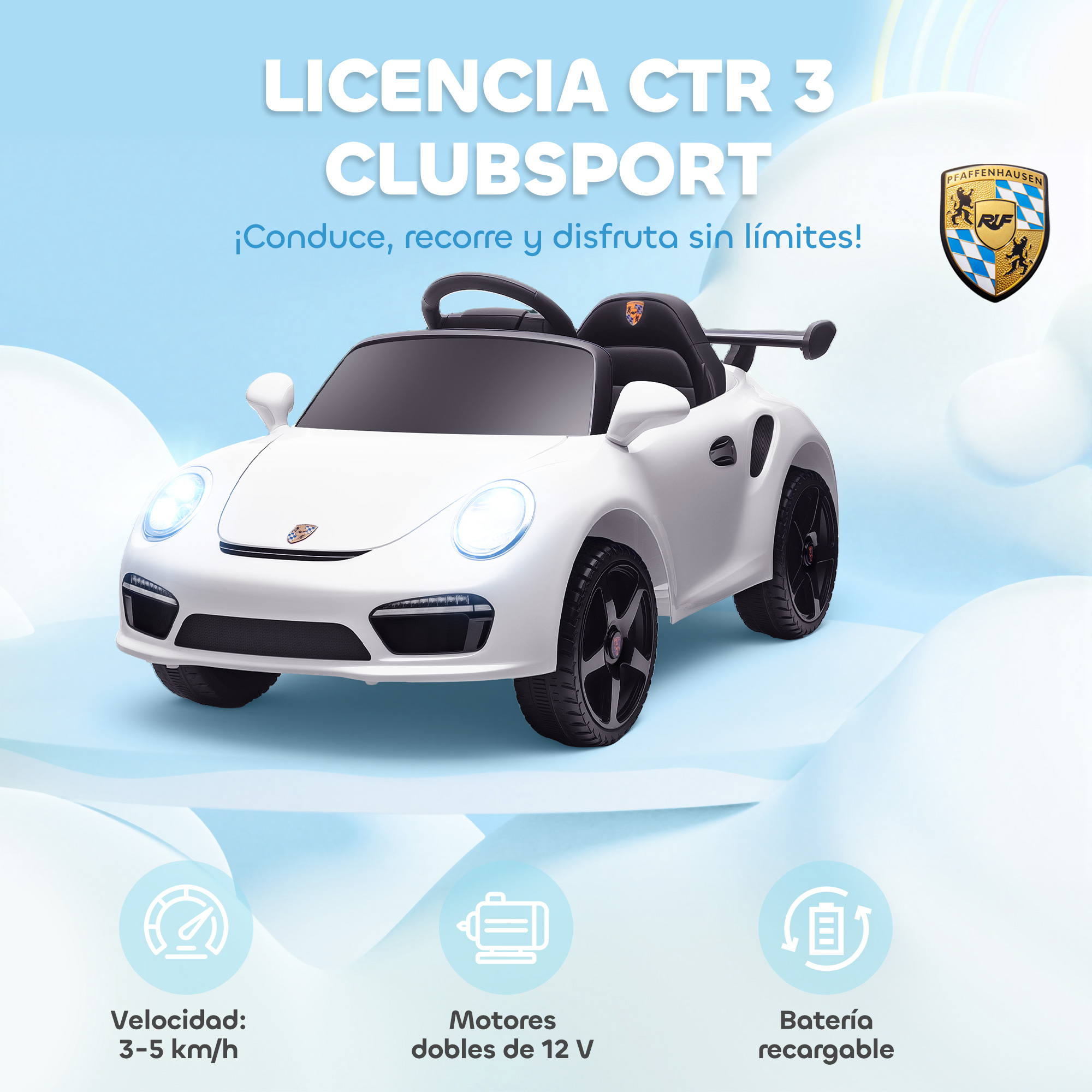 Un coche de juguete eléctrico 