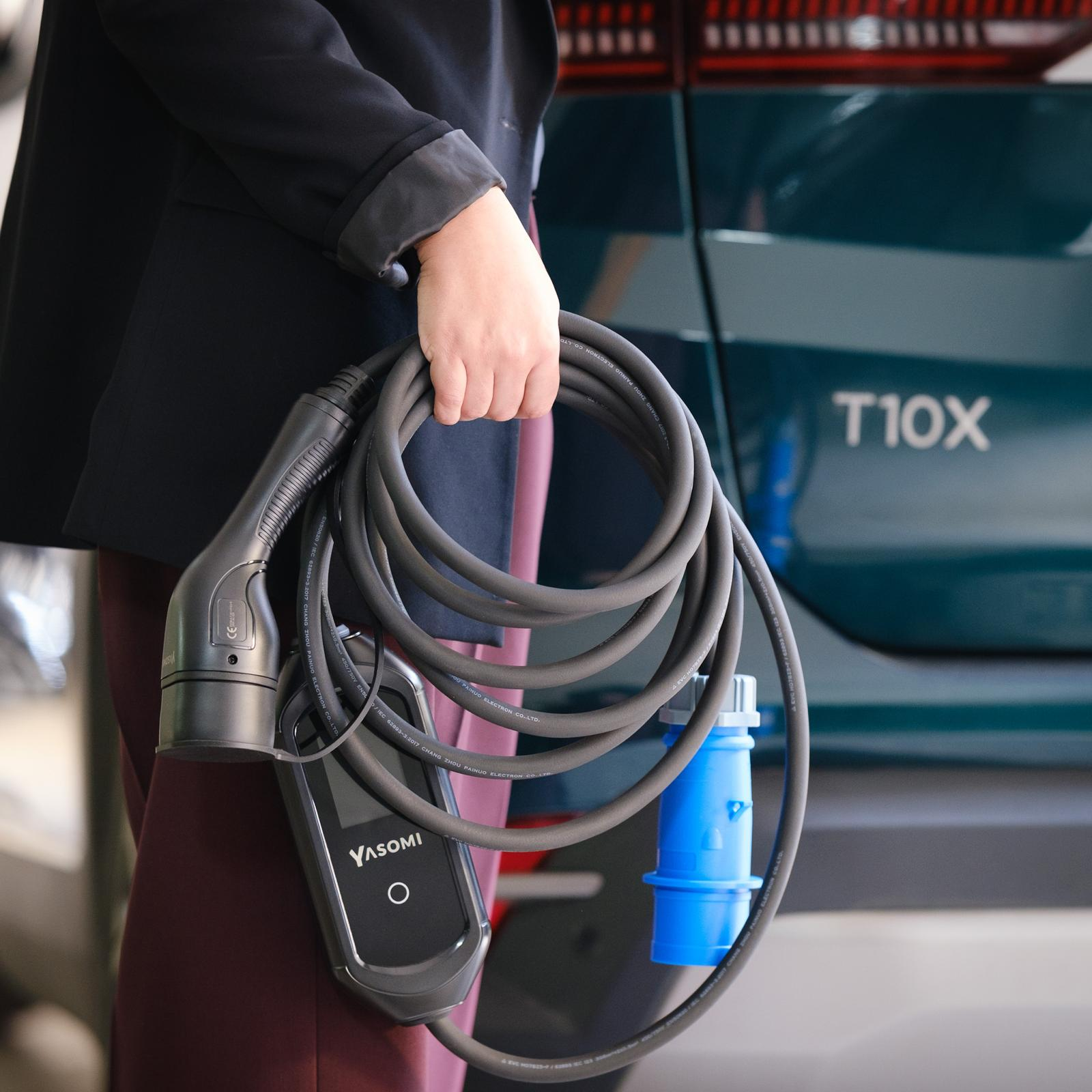 y o様 YASOMI 7.4kW Monofaze Taşınabilir Hızlı Elektrikli Araç Şarj